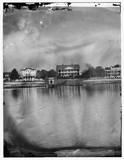 Beaufort, South Carolina. View of Beaufort from the waterfront. Fuller's House