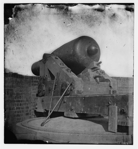 Fort Pulaski, Georgia. The "Jeff Davis" gun