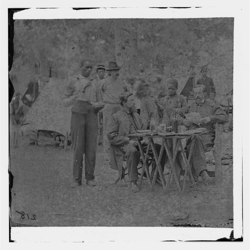 Bealeton, Virginia. Captain Henry P. Smith's mess. Company D, 93d New York Volunteers