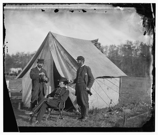Culpeper, Virginia. Colonel Wood and friends