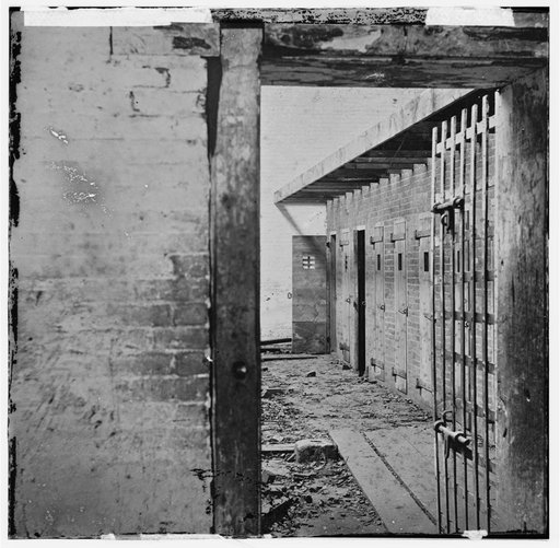 Alexandria, Virginia. Slave pen. Interior view