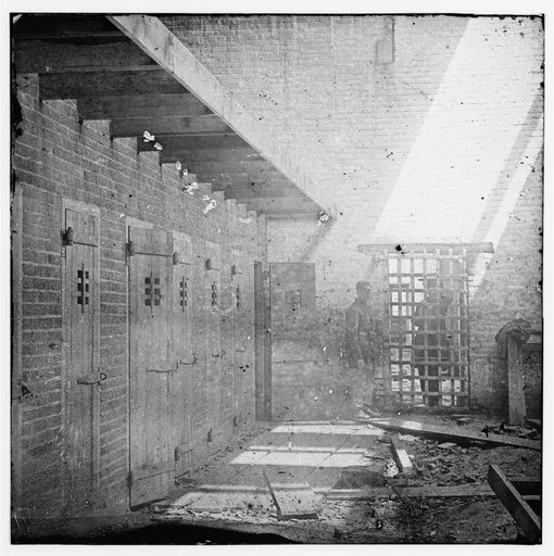 Alexandria, Virginia. Slave pen. Interior view