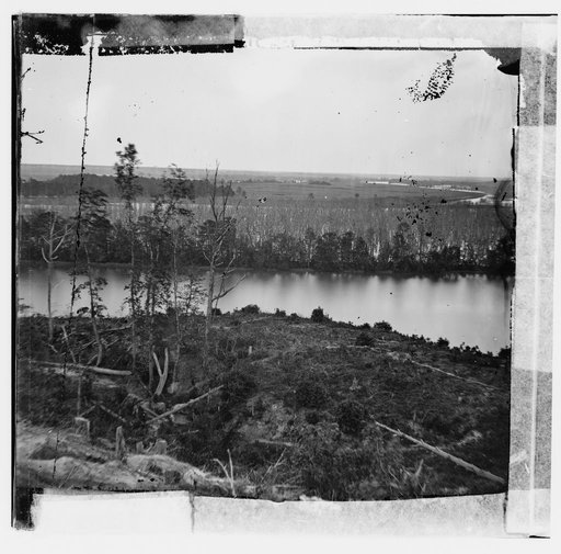 Dutch Gap Canal, James River, Virginia. View on the James River
