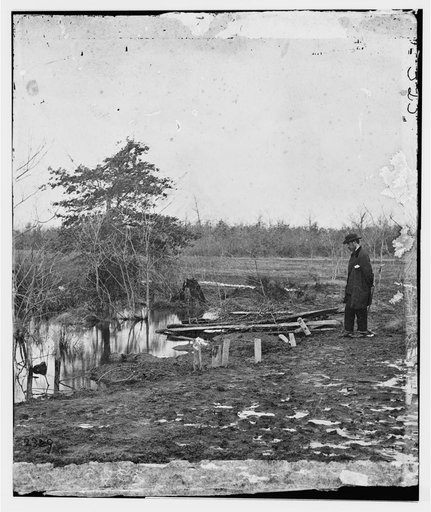 Bull Run, Virginia. Soldiers graves on the battlefield