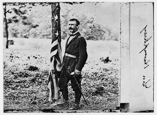 Chickahominy River, Virginia. Gen. Andrew A. Humphrey in the field