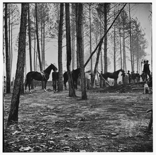Cavalry detail at Gen. Adelbert Ames headquarters