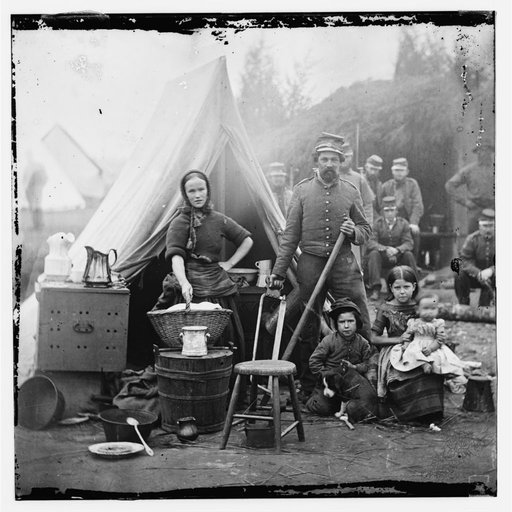 Washington, District of Columbia. Tent life of the 31st Penn. Inf. (later, 82d Penn. Inf.) at Queen's farm, vicinity of Fort Slocum