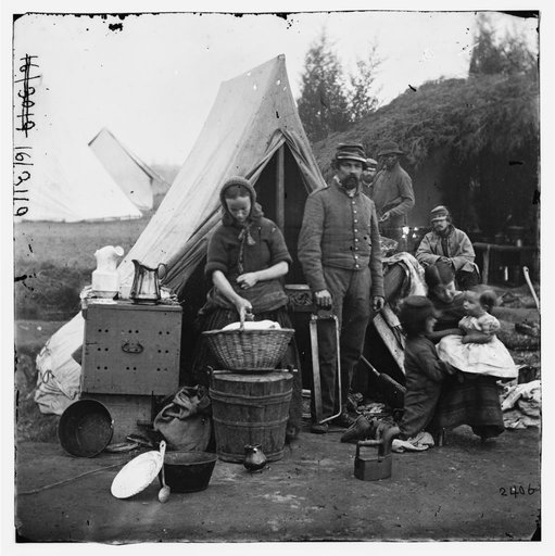 Washington, District of Columbia. Tent life of the 31st Penn. Inf. (later, 82d Penn. Inf.) at Queen's farm, vicinity of Fort Slocum