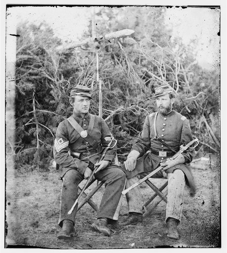 Washington, District of Columbia. Sgt. and officer of 31st Penn. Inf. (later, 82d Penn. Inf.) at Queen's farm, vicinity of Fort Slocum