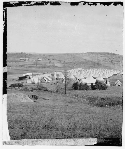 Washington, District of Columbia. Camp of 31st Penn. Inf. (later, 82d Penn. Inf.) at Queen's farm, vicinity of Fort Slocum