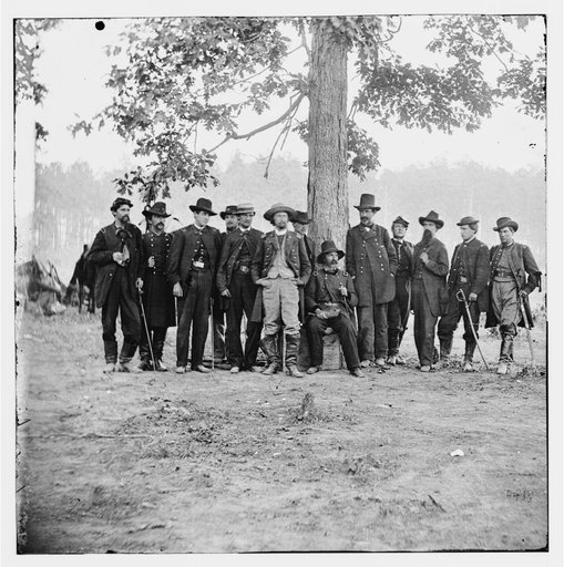 Richmond, Virginia (vicinity). Gen. John H. Martindale & staff in the field near Richmond