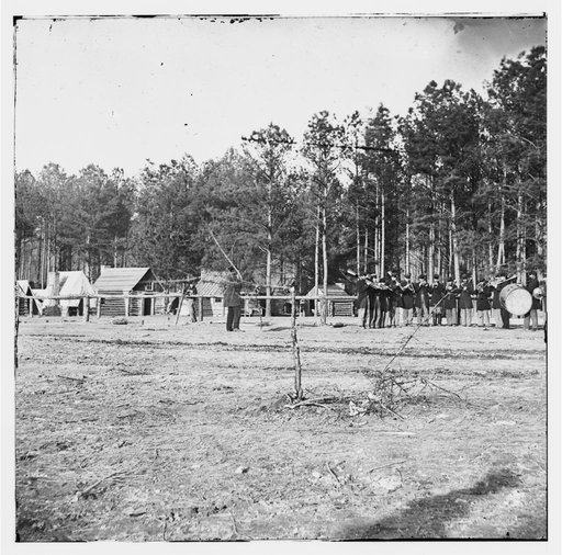 Chapin's Farm, Virginia. Gen. Godfrey Weitzel's headquarters and band of the 18th Corps