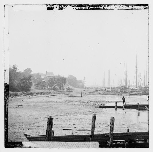City Point, Virginia. Distance view of wharf and transports