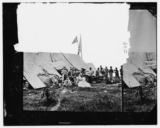 White House Landing, Virginia. Michigan & Pennsylvania Relief Association camp