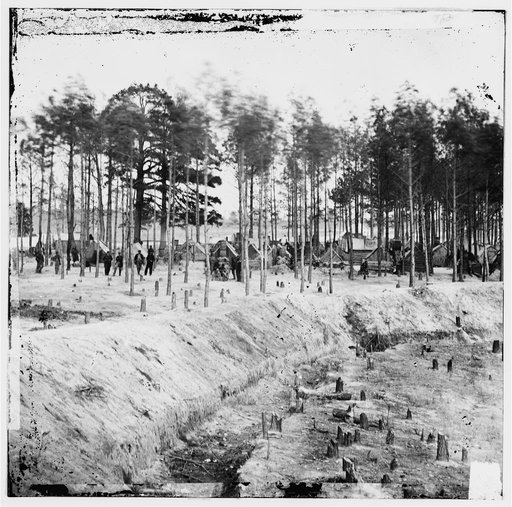 Petersburg, Virginia (vicinity). Camp of 27th U.S. Colored Infantry