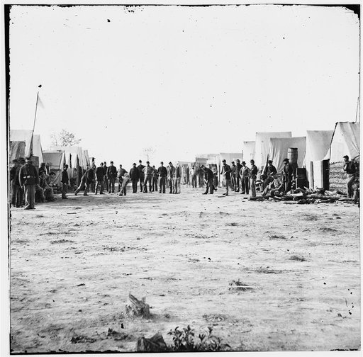 Petersburg, Virginia (vicinity). Playing ball. Camp of 13th New Heavy Artillery