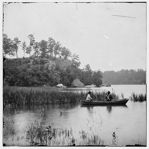 Bermuda Hundred, Virginia. Fishing on the James River