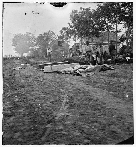 Fredericksburg, Virginia. Burial of Federal dead