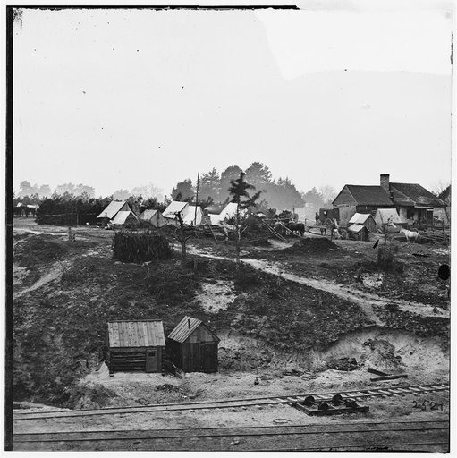 City Point, Virginia (vicinity). Cavalry camp