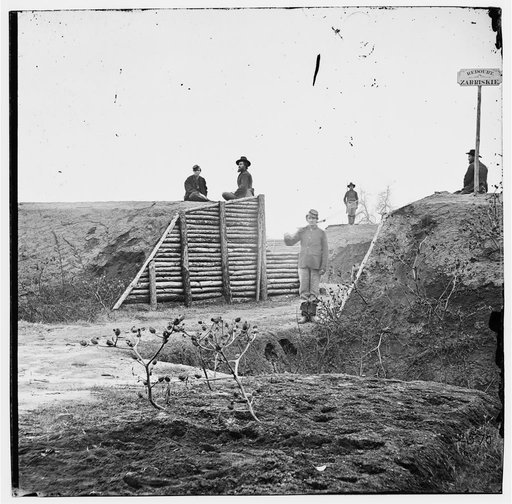 Point of Rocks, Virginia (vicinity). Redoubt "Zabriskie" (On Appomatox River)