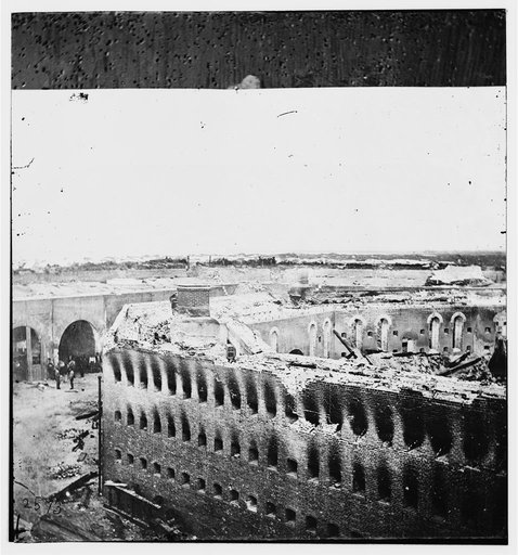 Fort Morgan, Alabama. Ruins of fort