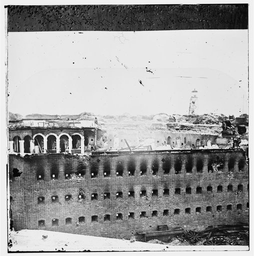 Fort Morgan, Alabama. Ruins of fort. Looking south-west