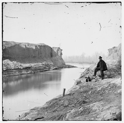 Dutch Gap, Virginia. View of completed canal