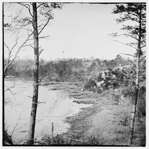 Point of Rocks, Virginia (vicinity).] View along river