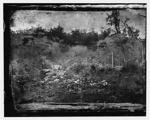 Gettysburg, Pennsylvania. "Slaughter pen" on left wing