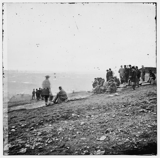 Nashville, Tennessee. [Spectators watching the fight between Hood and Thomas