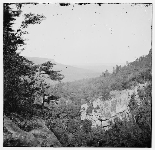 Chattanooga, Tennessee (vicinity). View from Lookout Mountain