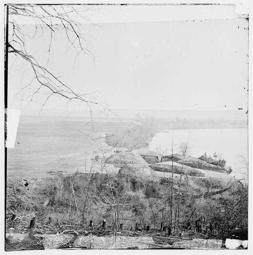 Trent's Reach, Virginia. Battery Abbott on James River