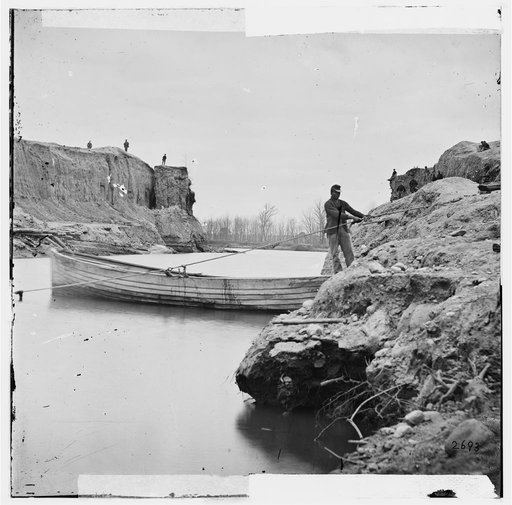 Dutch Gap, Virginia. View of completed canal