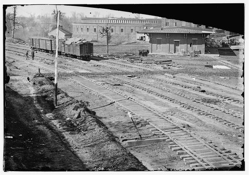 Atlanta, Georgia. Ruins of depot, blown up on Sherman's departure