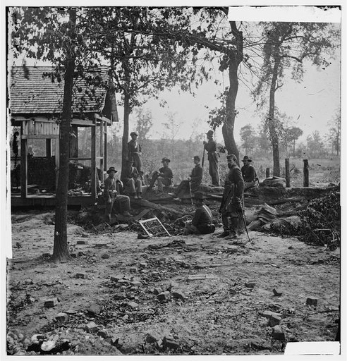 Atlanta, Georgia. Federal picket post shortly before the battle of July 22