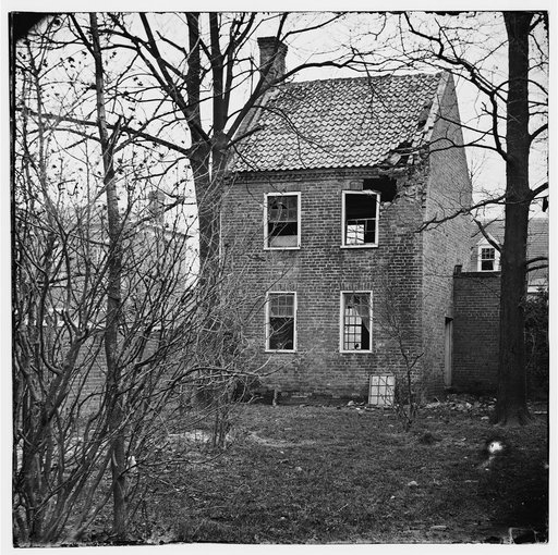 Petersburg, Virginia. Damaged house