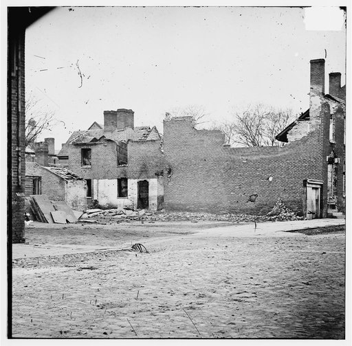 Petersburg, Virginia. Ruins of houses