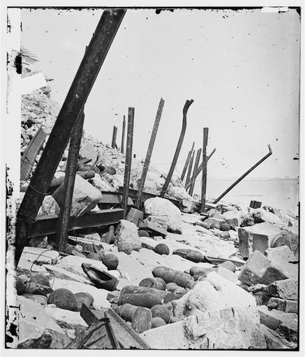 Charleston, South Carolina. Exterior view of Fort Sumter