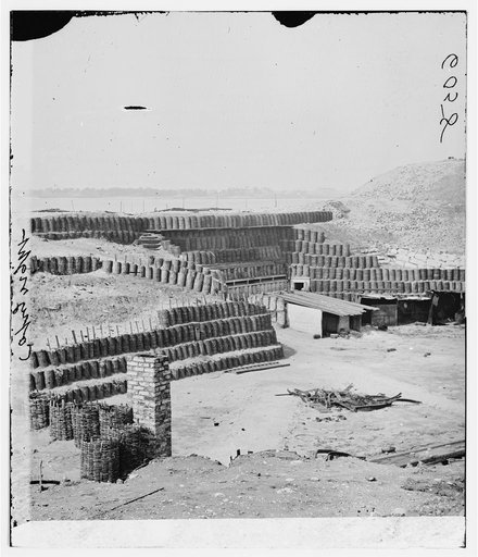 Charleston, South Carolina. Interior view of Fort Sumter