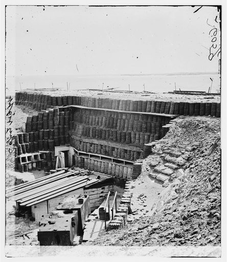 Charleston, South Carolina. Interior view of Fort Sumter