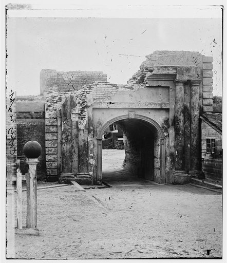 Charleston, South Carolina (vicinity). Sally-port of Fort Moultrie