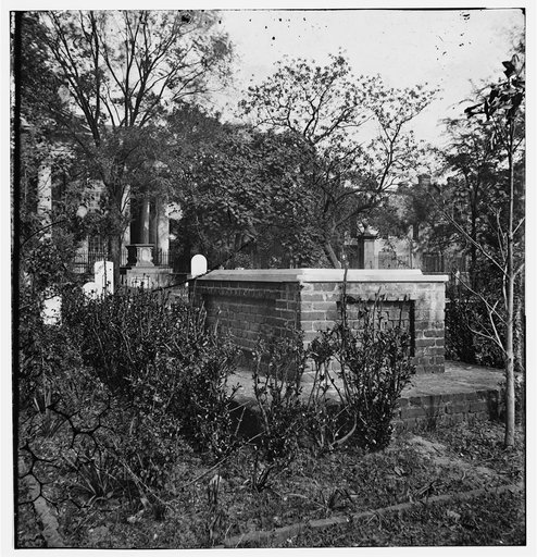 Charleston, South Carolina. Grave of John C. Calhoun in front of St. Philip's Church
