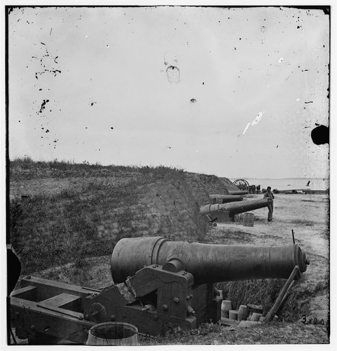 Charleston, South Carolina (vicinity). Fort Johnson, James Island, showing the face towards the channel