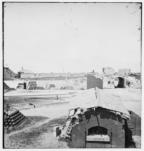 Charleston, South Carolina. Interior of Fort Moultrie; Looking through the Sally port