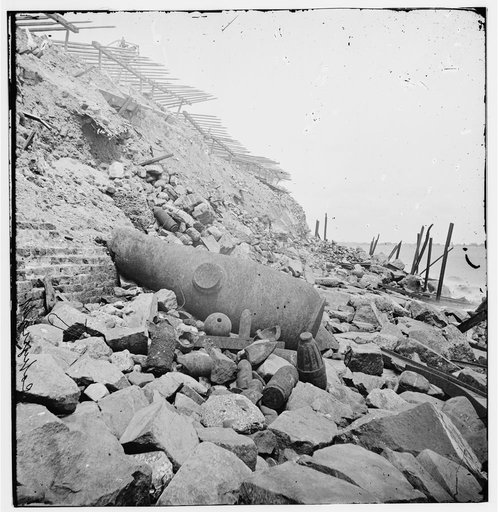 Charleston, South Carolina. View of east face of Fort Sumter