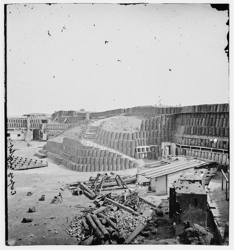 Charleston, South Carolina. Interior view of Fort Sumter