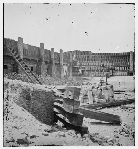 Charleston, South Carolina. Interior view of Fort Sumter