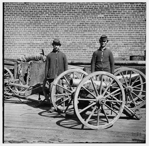 Richmond, Virginia. Confederate brass mountain howitzers