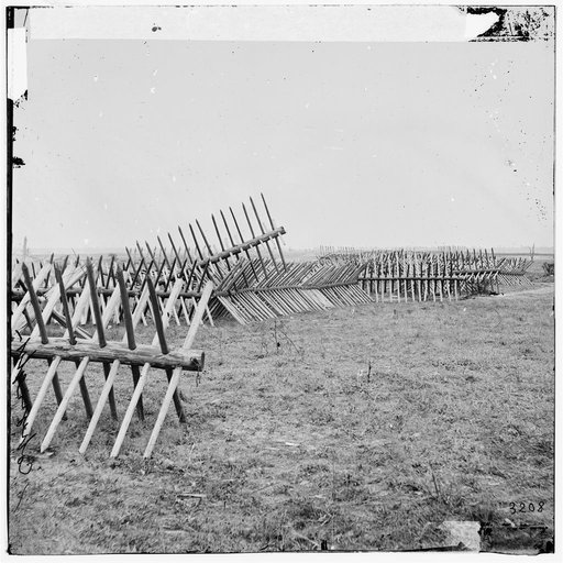 Petersburg, Virginia. Chevaux-de-frise in front of Confederate works