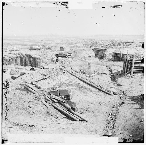 Petersburg, Virginia. Interior view of Confederate works near Elliott's salient